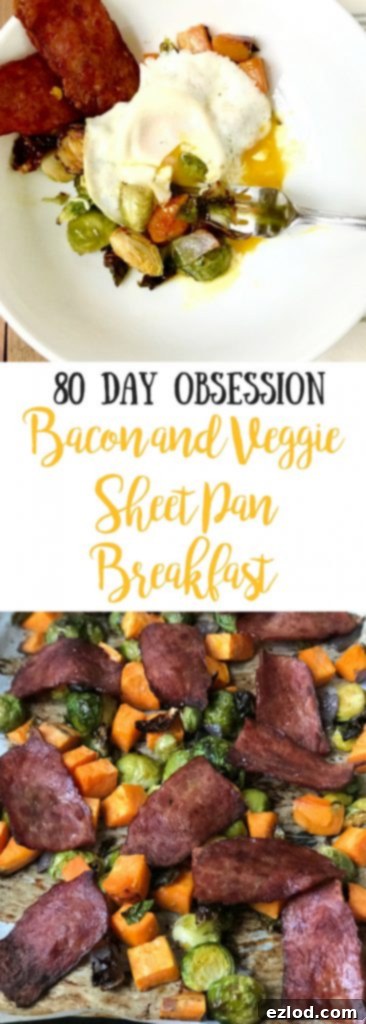 Final plated 80 Day Obsession Sheet Pan Breakfast