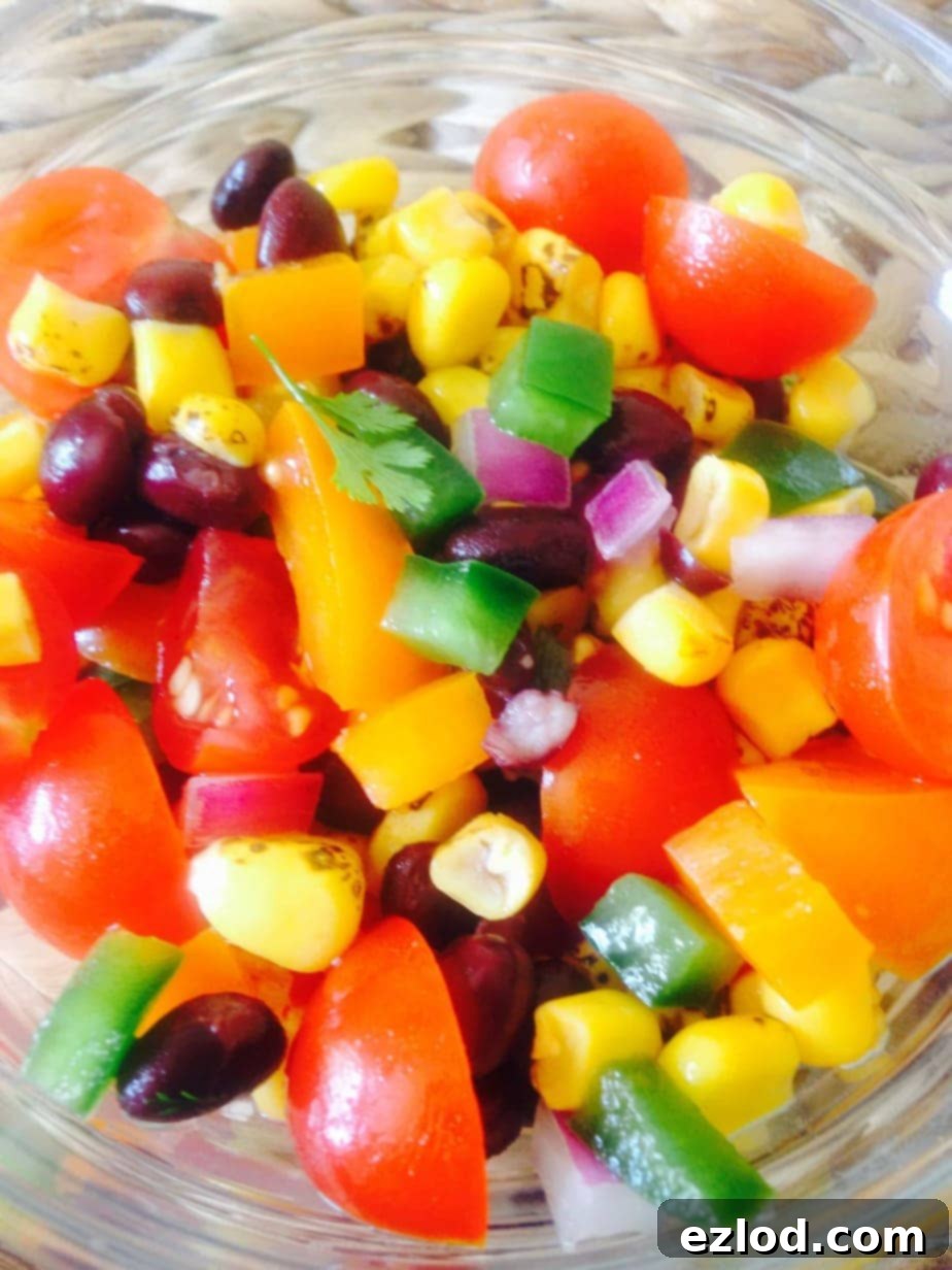 Roasted Corn and Black Bean Salad - a 21 Day Fix recipe from Confessions of a Fit Foodie