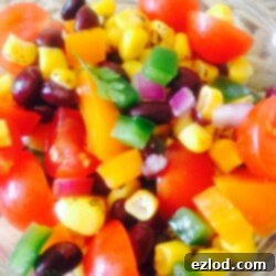 Roasted Corn and Black Bean Salad - a 21 Day Fix recipe from Confessions of a Fit Foodie