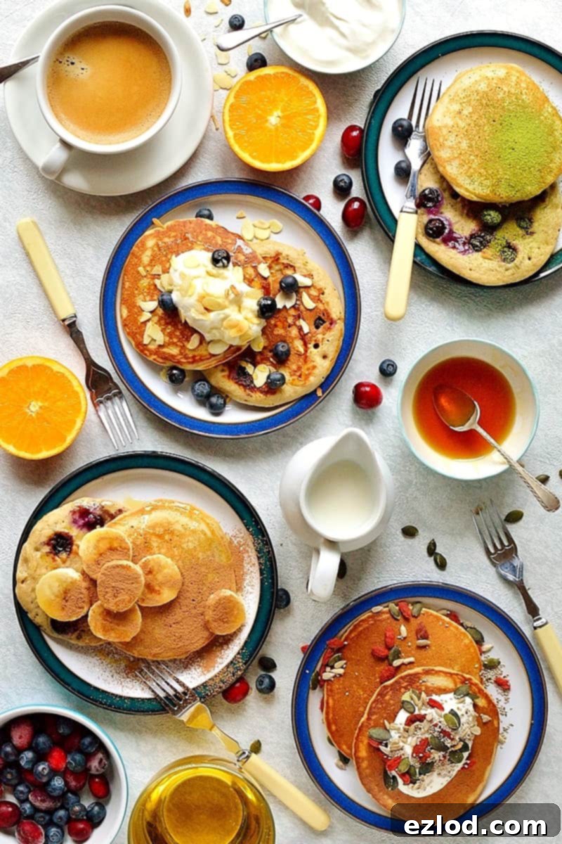 Nutrient-Packed Superfood Pancakes 4 Healthy superfood pancakes - an indulgent breakfast that is packed full of nutritious ingredients, eating healthily doesn't need to be boring!