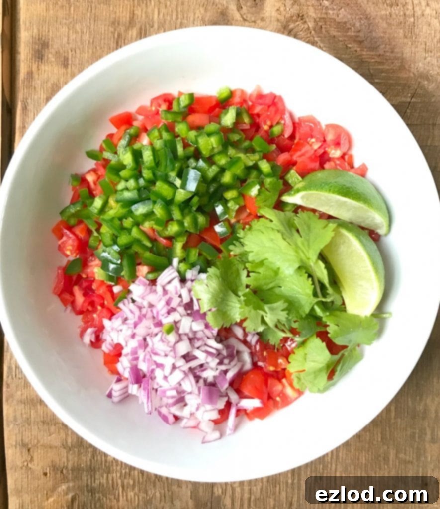 Close-up of Homemade 21 Day Fix Salsa