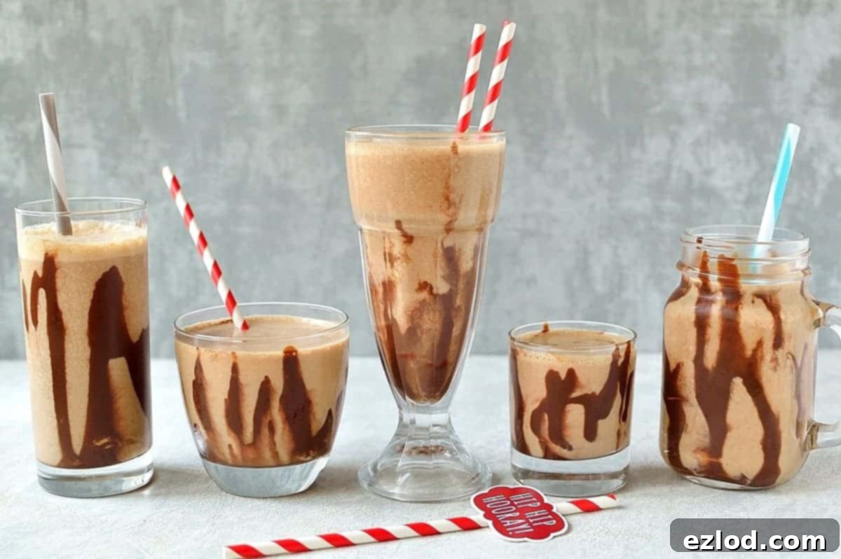 Chocolate peanut butter banana breakfast smoothie - nutritious, filling and delicious!