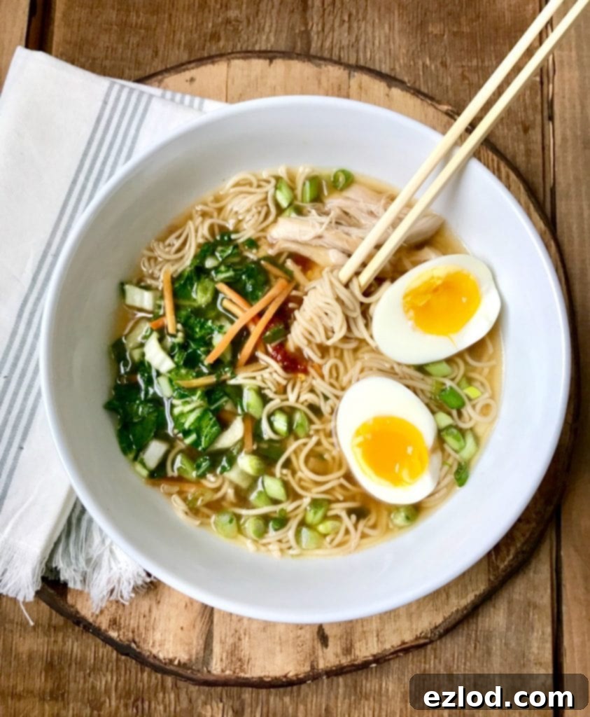 Instant Pot Ramen Noodles, a healthier, gluten-free version of the classic comfort food, 21 Day Fix approved.