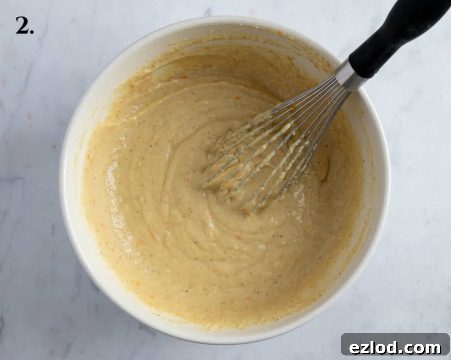 Step 2, the finished batter.