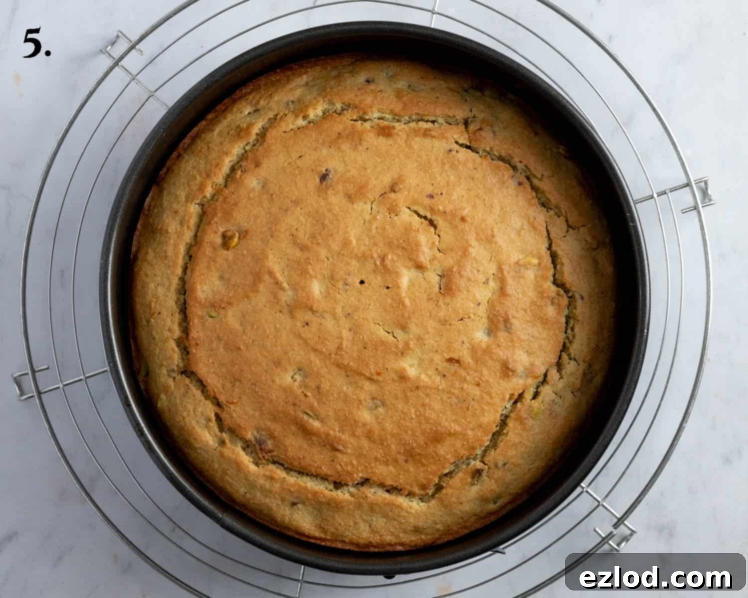 Step 5, the baked cake.