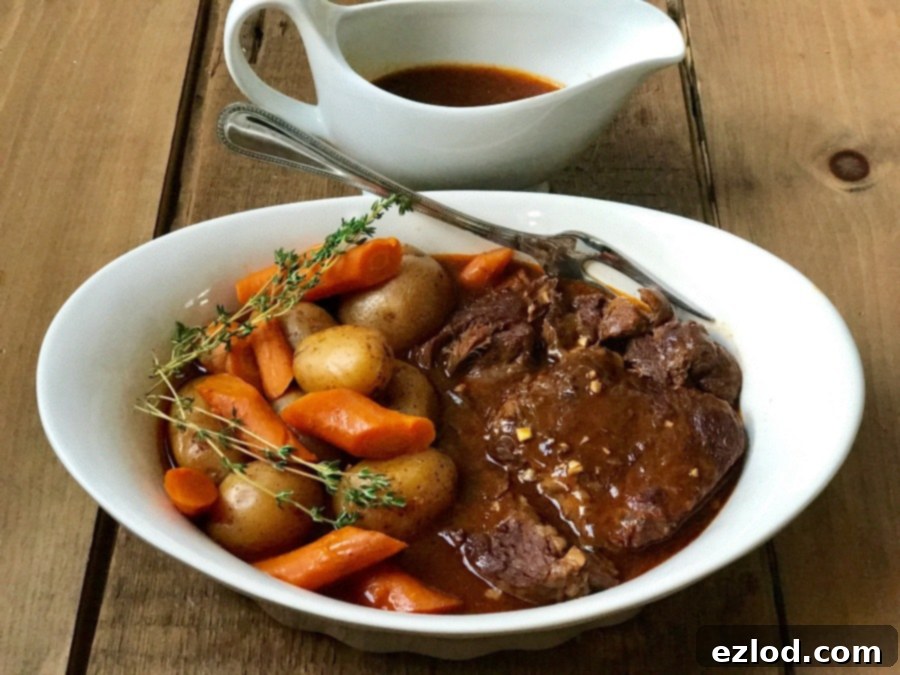 Tender Instant Pot Beef Pot Roast with Carrots and Potatoes - A perfect family meal