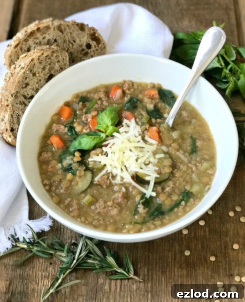 Instant Pot Lentil Soup Confessions of a Fit Foodie | 21 Day Fix Lentil Soup