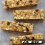 chewy, no-bake peanut butter granola bars - easy to make, versatile snack bars filled with oats, seeds, nuts and dried fruit.