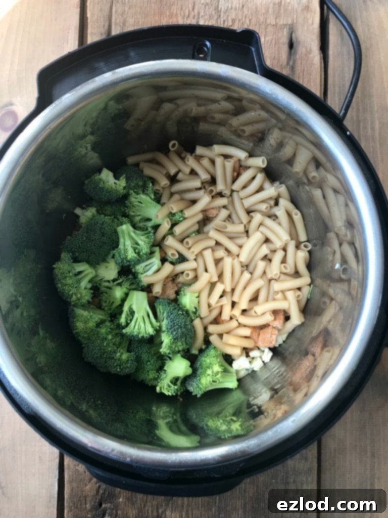 Broccoli and Pasta in the Instant Pot