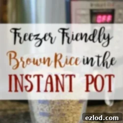 How to Meal Prep Brown Rice in the Instant Pot | Confessions of a Fit Foodie