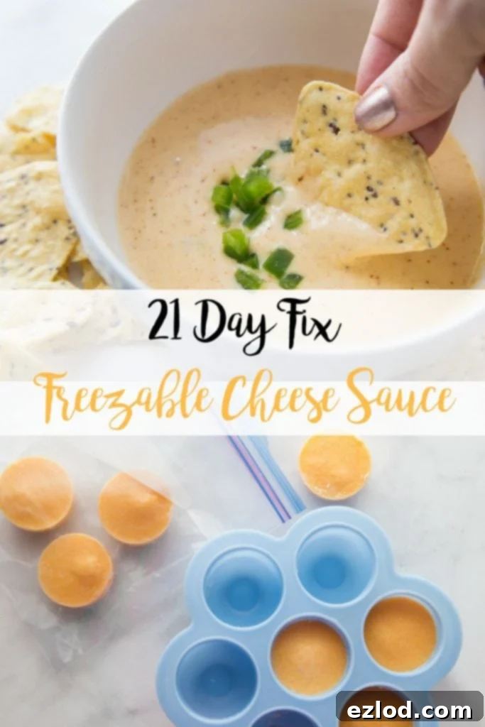 21 Day Fix Freezable Cheese Sauce | Confessions of a Fit Foodie