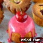 Little cherry almond cakes - easy to make and perfect for picnics!