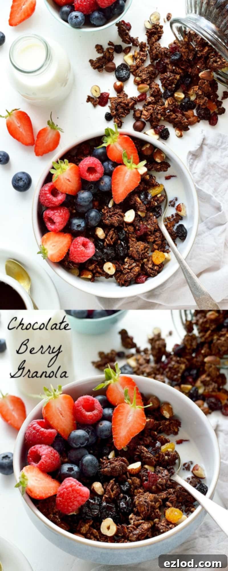 Chocolate berry granola for a wholesome start to your day