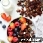 Chocolate Berry Granola - an easy and healthy breakfast recipe