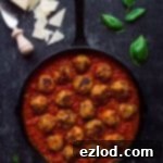 Vegetarian mushroom meatballs - these moist, herby, delicious meatless 'meatballs' taste amazing with tomato sauce and pasta - perfect healthy comfort food!