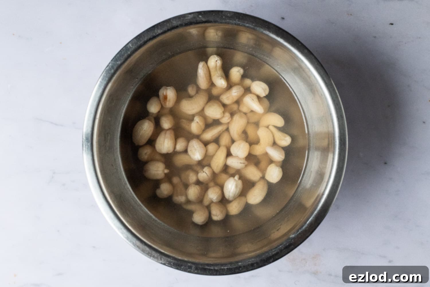 soaking the cashews