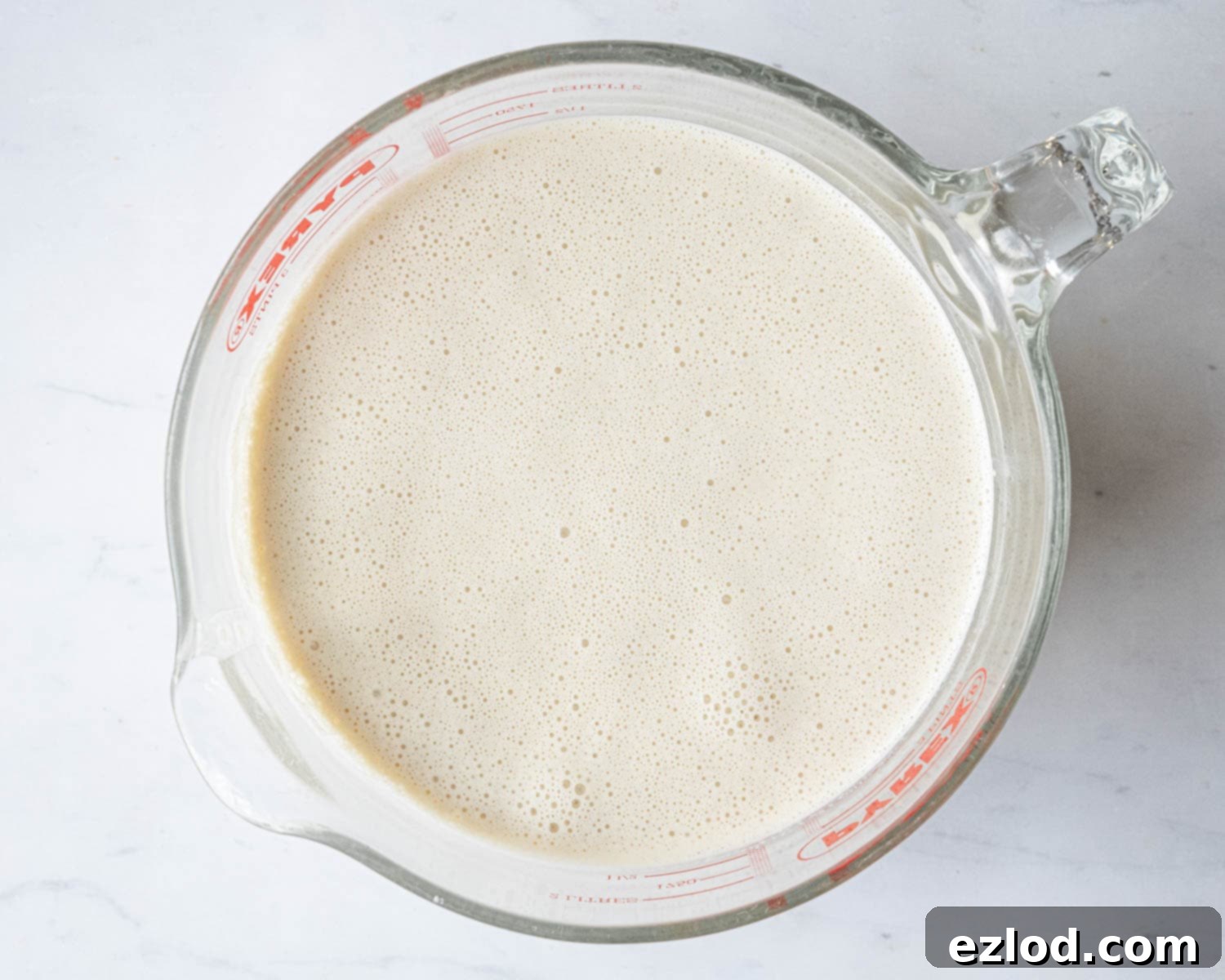 Step 3, the blended ice cream base.