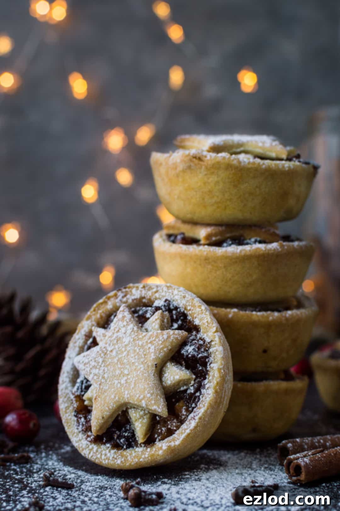 Lighter mince pies - you can enjoy a festive mince pie even if you are trying to cut down on the sweet stuff as these ones have no added sugar, are lower in calories and vegan too!