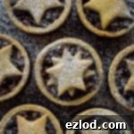 Guilt-Free Vegan Mince Pies 6 Close up shot of lighter mince pies dusted with icing sugar
