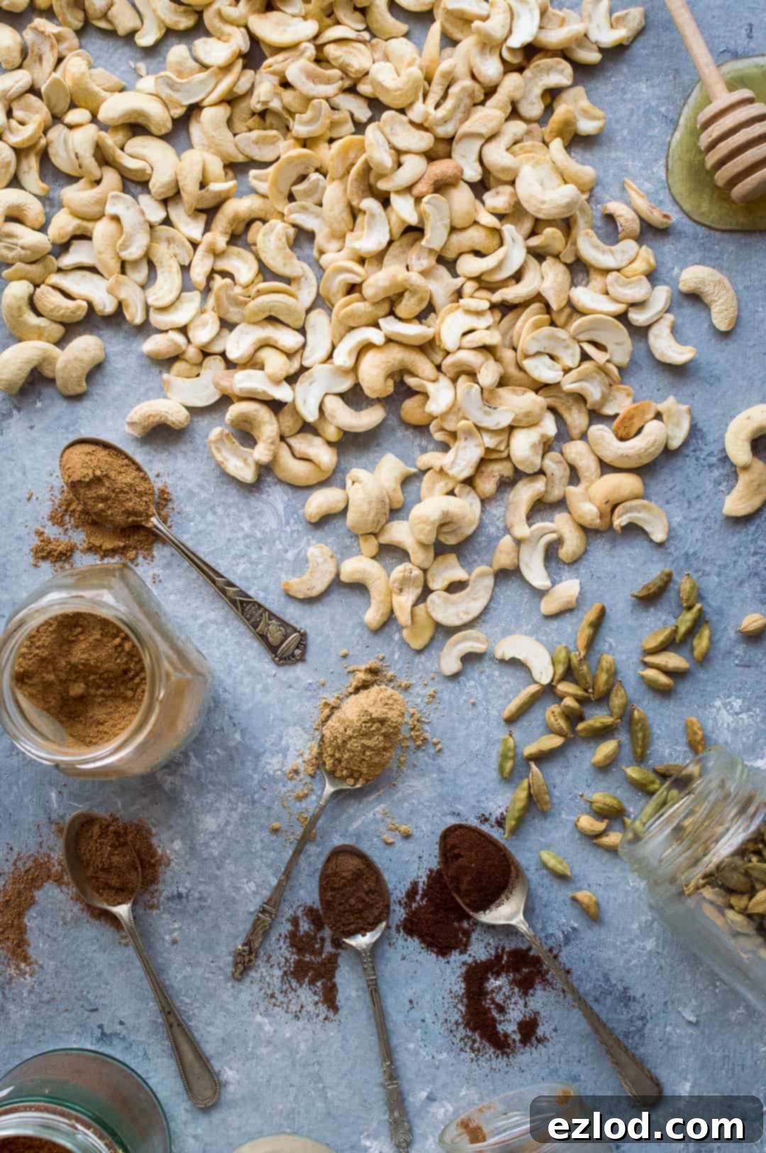 Chai spiced cashew butter ingredients