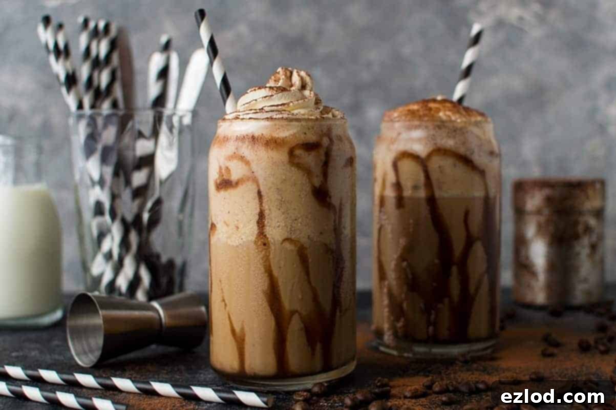 Boozy coffee milkshakes - creamy, decadent milkshakes made with coffee ice cream, espresso, Kahlua and Irish Cream.