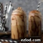 Boozy coffee milkshakes - creamy, decadent milkshakes made with coffee ice cream, espresso, Kahlua and Irish Cream.