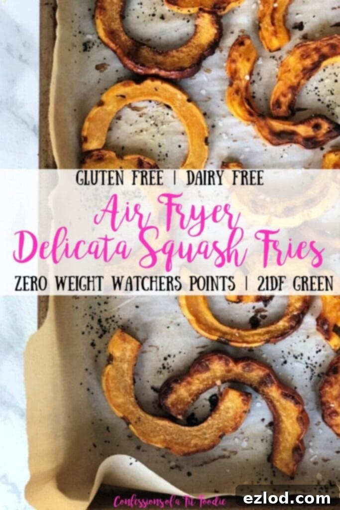 Pinterest Image for Delicata Squash Fries