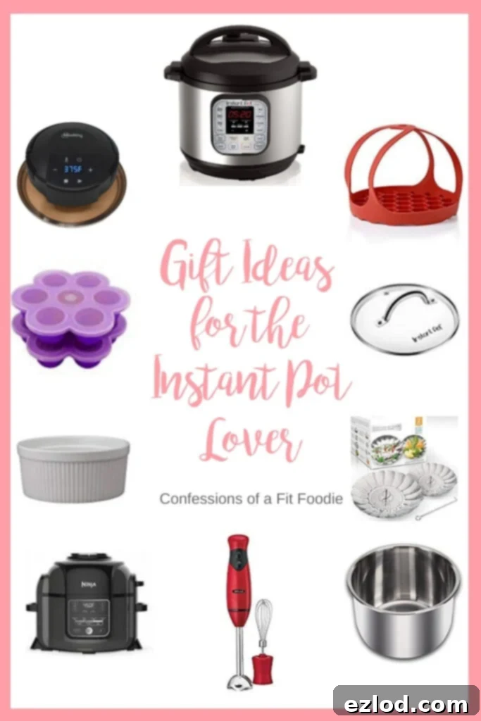 A collection of Instant Pot accessories including a steamer basket, silicone molds, and other tools, perfect for gifting to Instant Pot owners. Instant Pot Accessories | Instant Pot Gifts | Instant Pot Lovers | Instant Pot Recipes | Instant Pot Silicone Molds | Steamer Basket | Instant Pot Tools