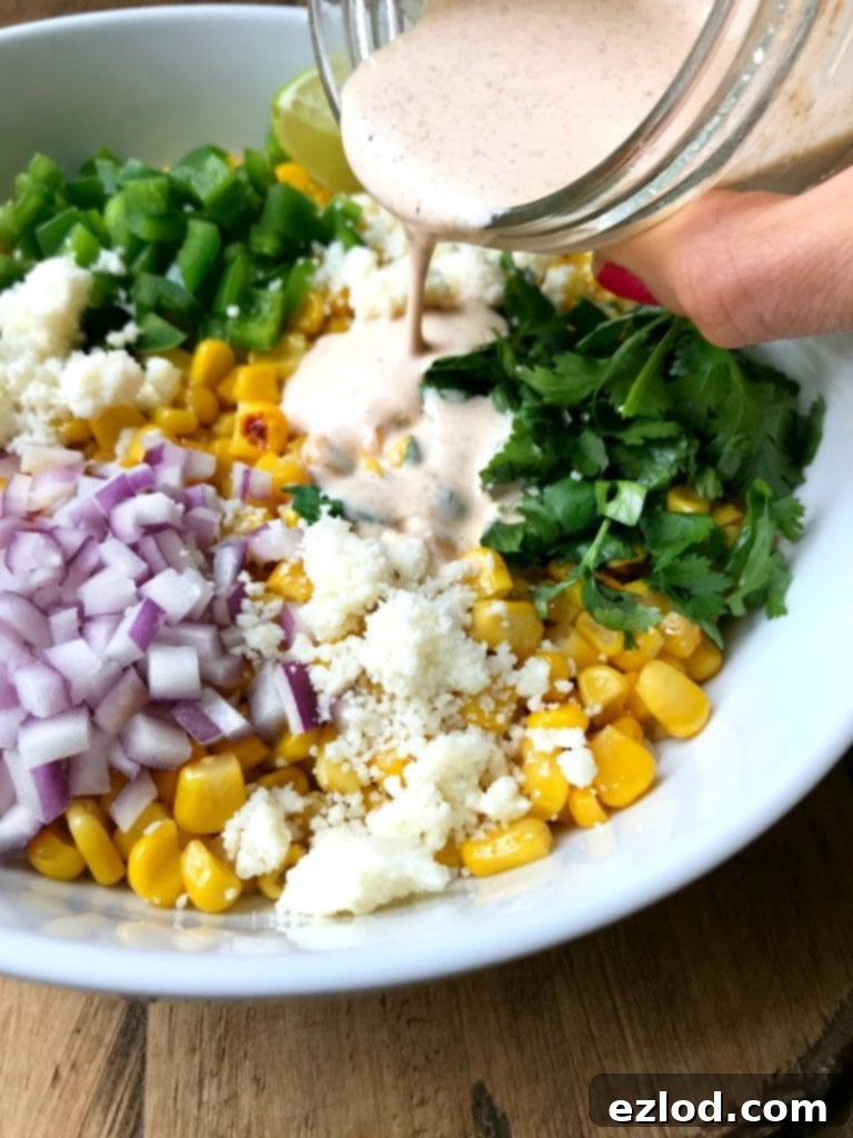 21 Day Fix Mexican Street Corn Salad, a fresh and vibrant side dish.