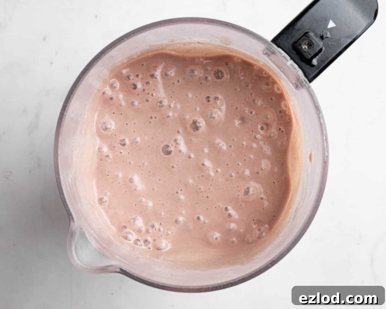Step 4, the blended ice cream base.