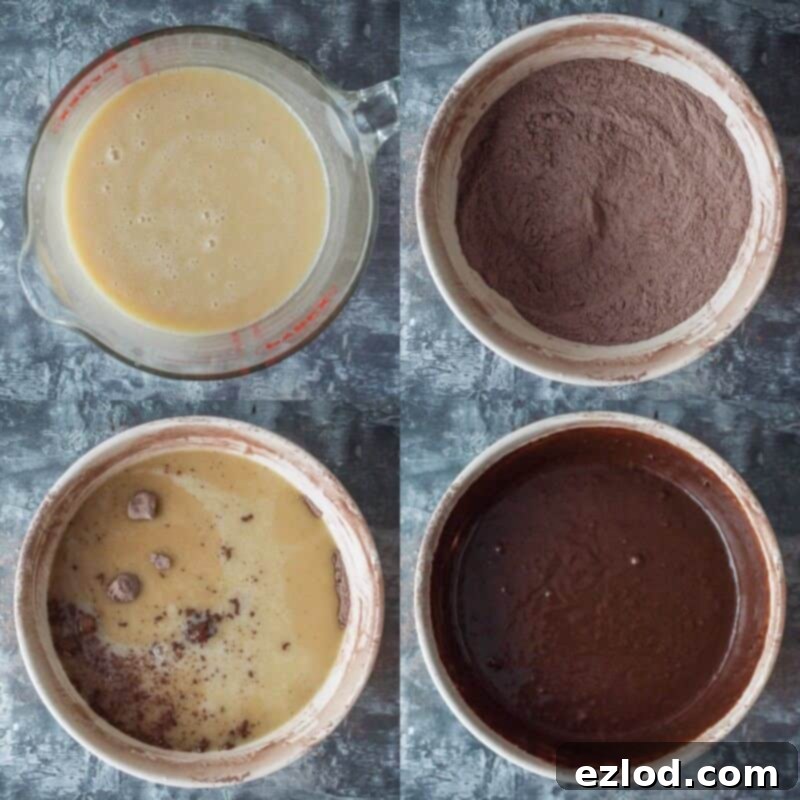 Step 2 - making the cake batter
