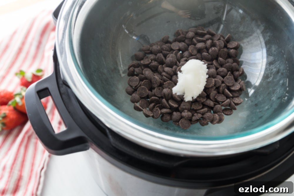 Instant Pot Melted Chocolate 