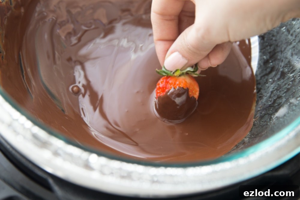 Using your Instant Pot to make chocolate covered strawberries