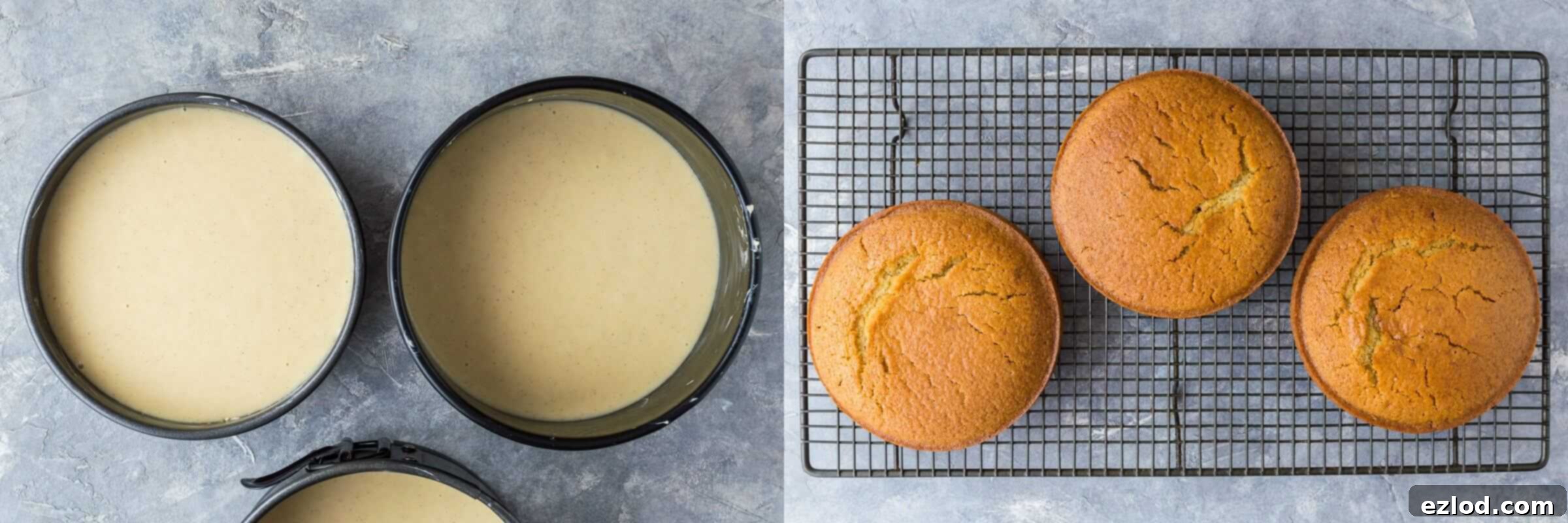  step 2 - baking the cakes
