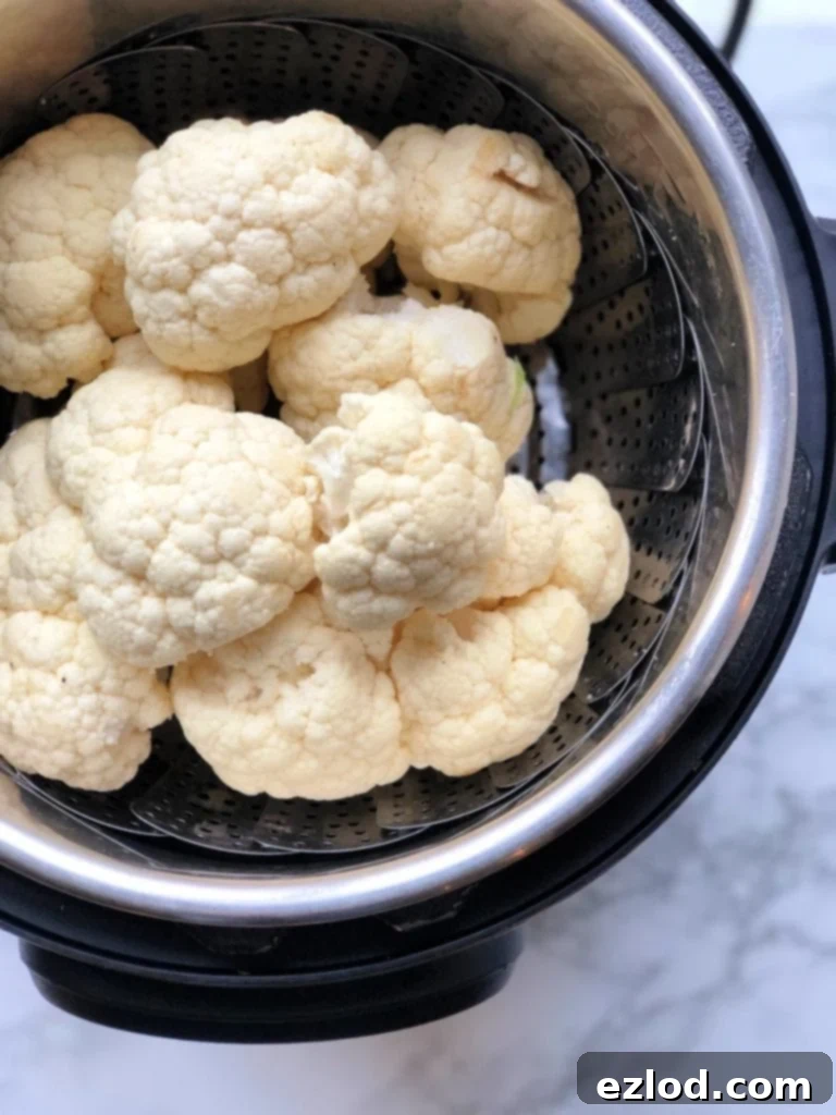 Raw Cauliflower in an Instant Pot