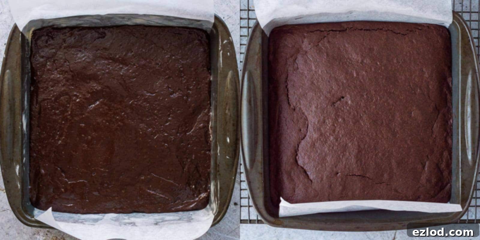 step 4 - baking the brownies