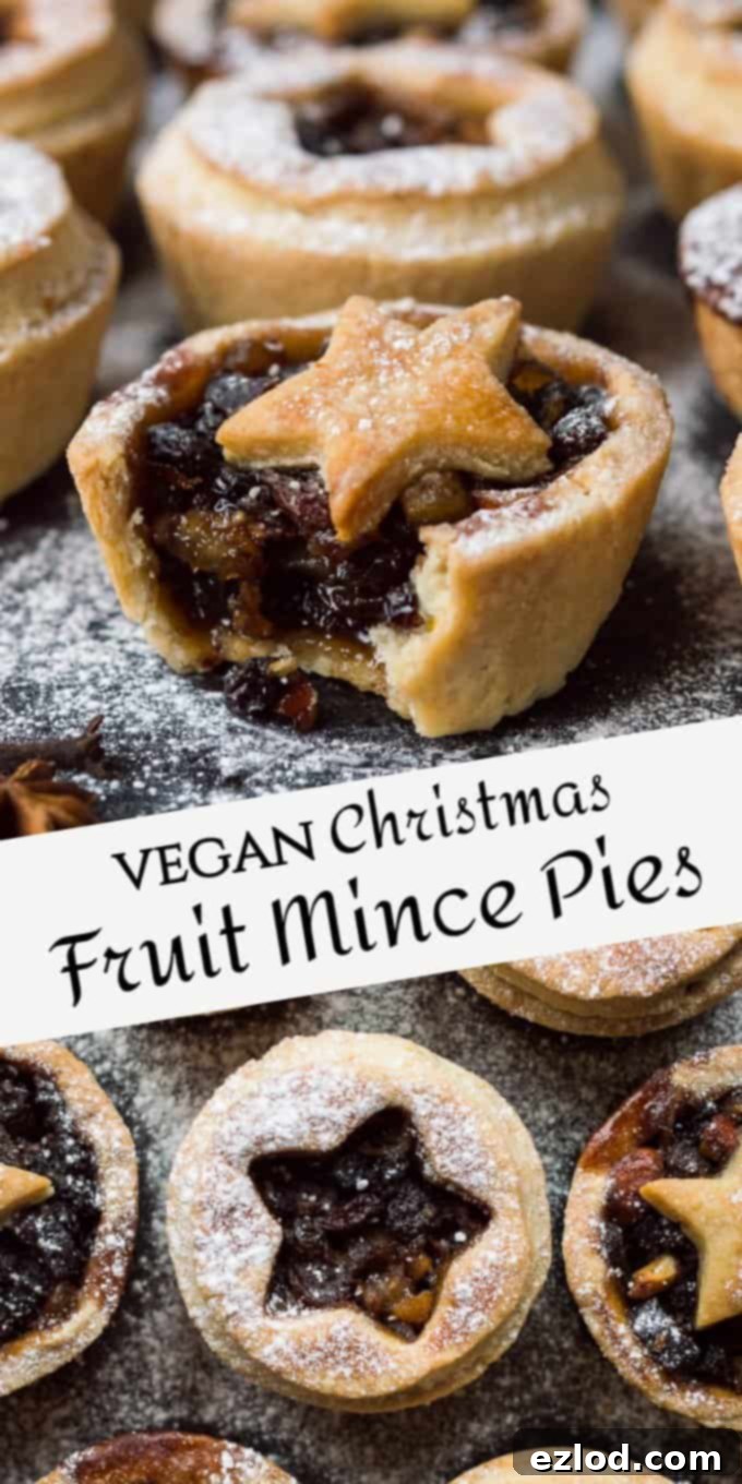 vegan mince pies pinterest image