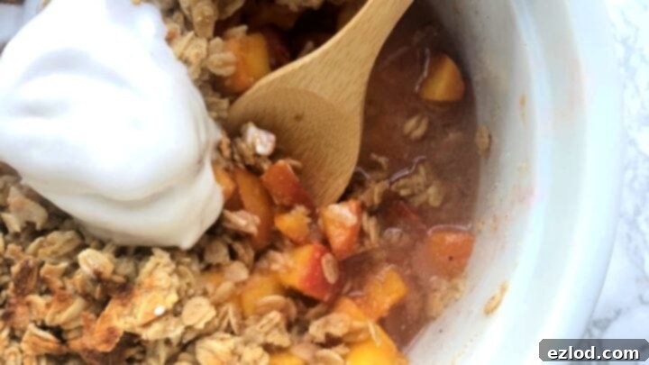 Instant Pot Peach Crisp