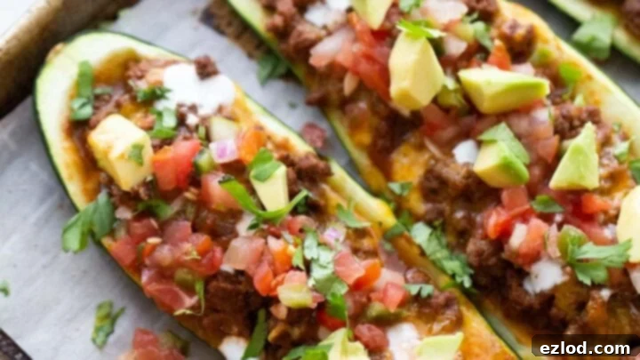 Instant Pot Taco Zucchini Boats