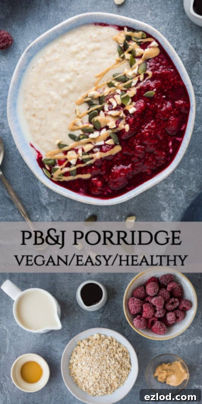 pb&j porridge pinterest image