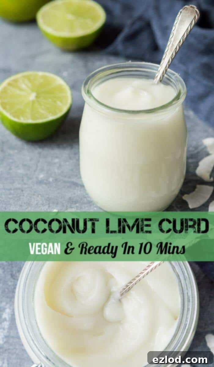 Coconut lime curd - this amazing vegan fruit curd is rich, smooth and creamy, easy to make and tastes like Summer in a jar. Ready in under 10 minutes. #vegan #fruitcurd #eggless #dairyfree #eggfree #plantbased #breakfast #brunch Coconut lime curd - this amazing vegan fruit curd is rich, smooth and creamy, easy to make and tastes like Summer in a jar. Ready in under 10 minutes. #vegan #fruitcurd #eggless #dairyfree #eggfree #plantbased #breakfast #brunch