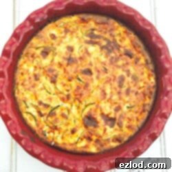 Crustless Zucchini Quiche - A 21 Day Fix recipe, from Confessions of a Fit Foodie