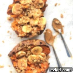 Sweet Potato Perfection Peanut Butter Banana Stuffed With 5 Baking Techniques 13 Peanut Butter Banana Stuffed Sweet Potato