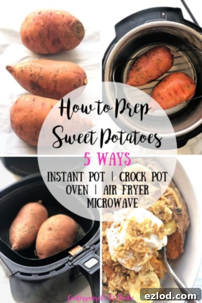 Pinterest image of 5 Ways to Prep Sweet Potatoes
