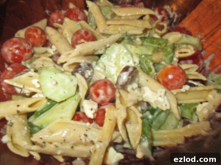 Greek Pasta Salad in a Jar, 21 Day Fix recipe