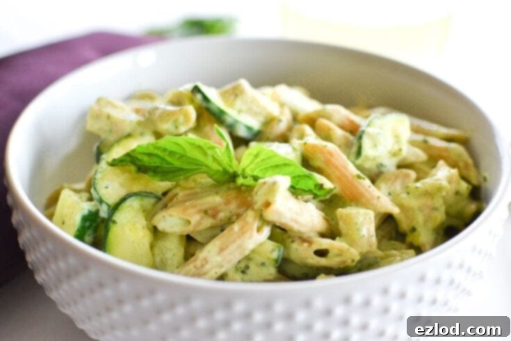Creamy Pesto Chicken Pasta Instant Pot or Stovetop