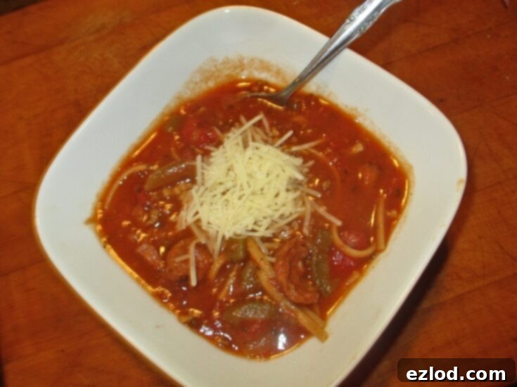 Pizza Noodle Soup 21 Day Fix recipe