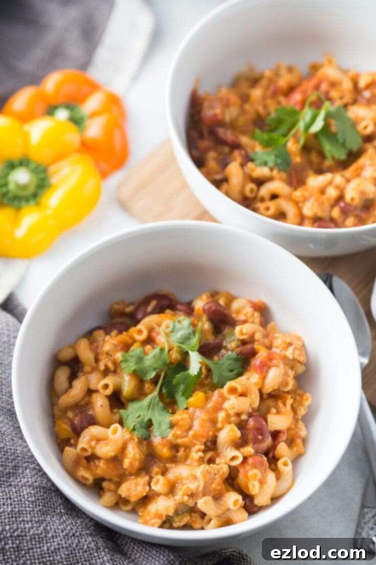 Healthy Instant Pot Chili Mac for 21 Day Fix