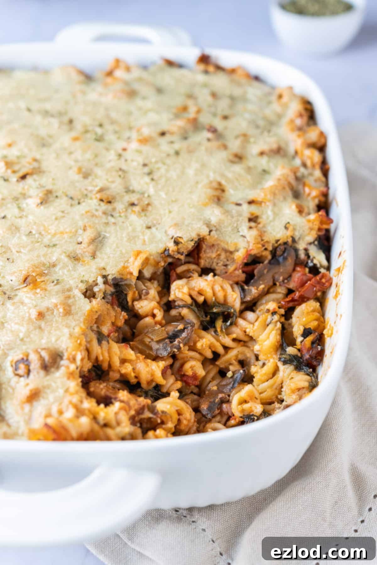 Comforting Vegan Baked Pasta 1 featured 11864