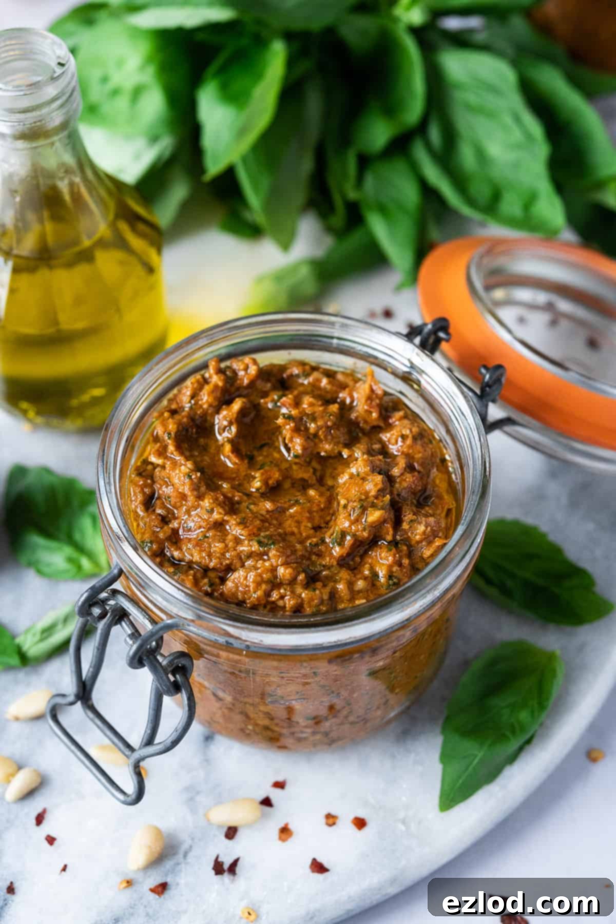 Vibrant Vegan Sun-Dried Tomato Pesto 1 featured 12974
